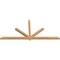Ekena Millwork Kennewick Timber Gable Bracket, Western Red Cedar, 108"W x 49"H x 3 1/2"D x 3 1/2"F, 11/12 Pitch GBW108X49X0404KEN00SWR - alternate 3